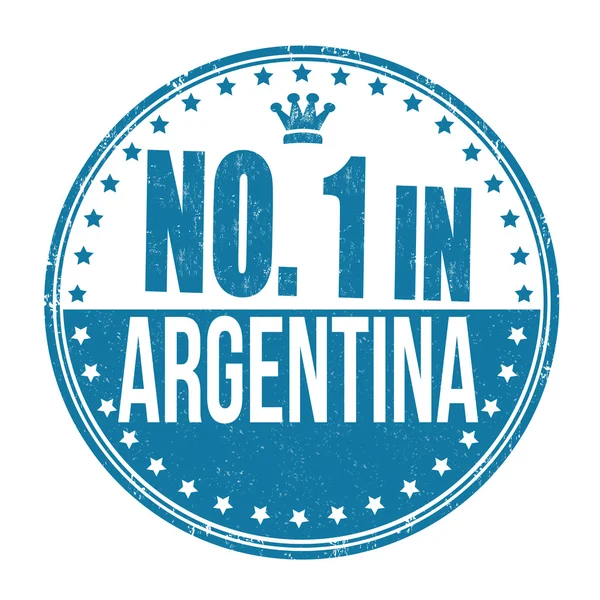 Номер один в Аргентині штамп — стоковий вектор