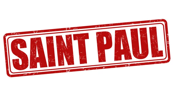 Saint Paul stamp — Stock Vector