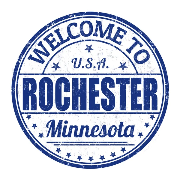 Vítejte v Rochesteru razítka — Stockový vektor