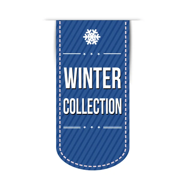 Winterkollektion banner design — Stockvektor