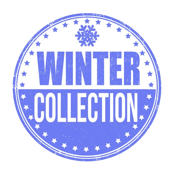 Sello colección invierno — Vector de stock