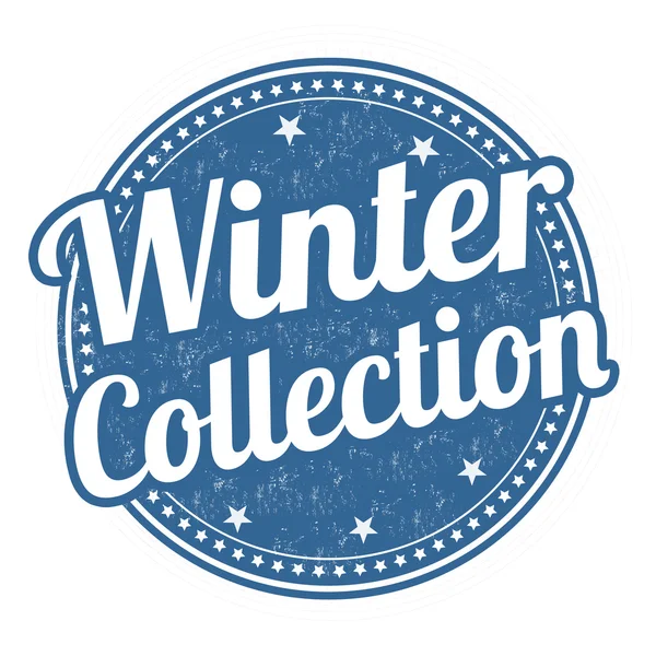 Winterkollektionsmarke — Stockvektor