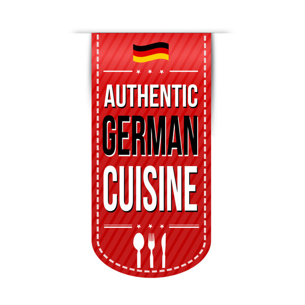 Дизайн баннера подлинной немецкой кухни
