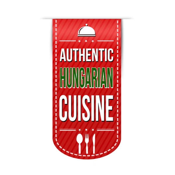 Authentic hungarian cuisine banner design — Stock Vector