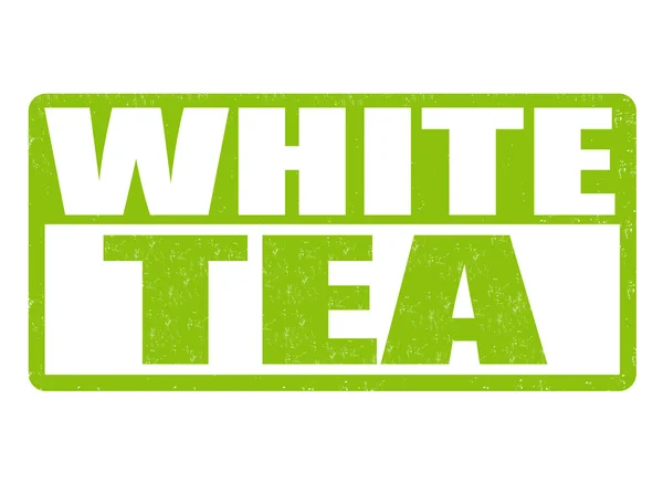 Selo de chá branco —  Vetores de Stock
