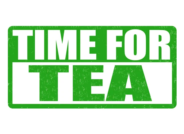 Time for tea stamp — Stock Vector