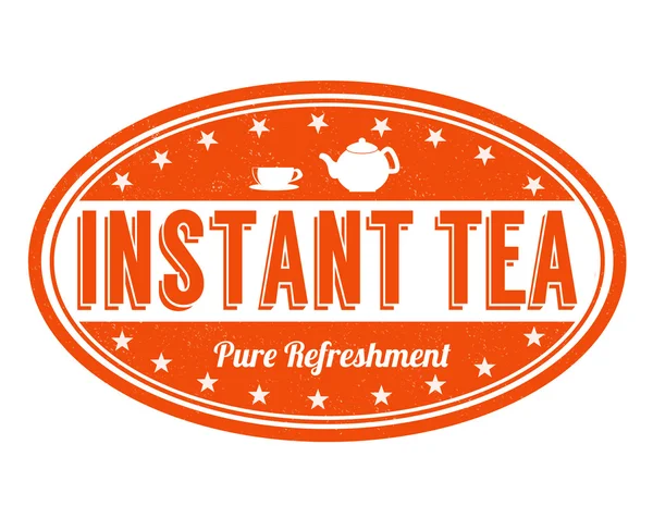 Instant tea stamp — Stock Vector