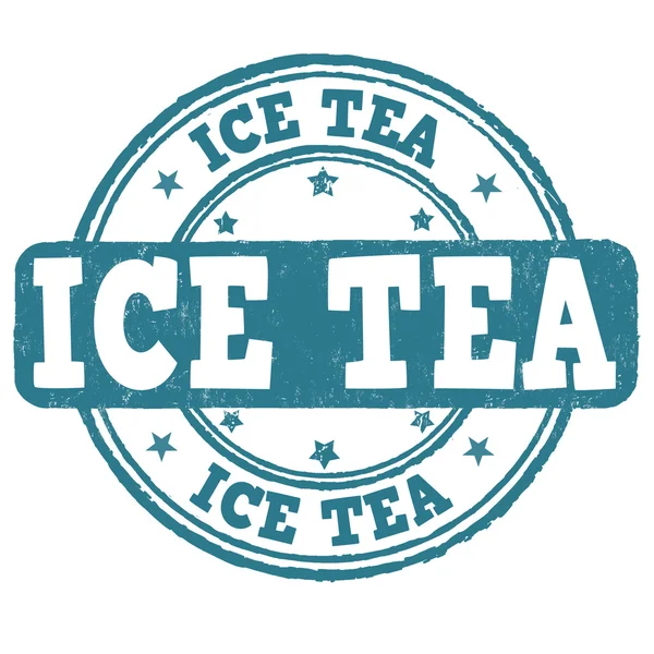 Ice tea stamp — Stock Vector