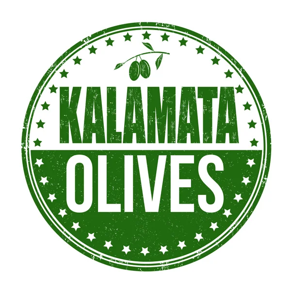 Оливковая марка Каламата — стоковый вектор
