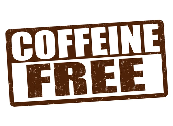Koffeinfreier Stempel — Stockvektor