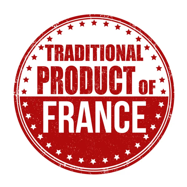 Traditional product of France stamp — Stock Vector