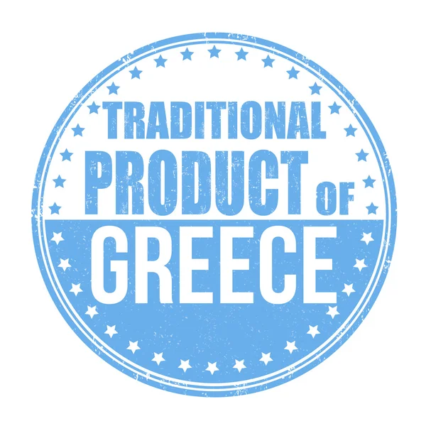 Tradycyjny produkt pieczęci Grecja — Wektor stockowy
