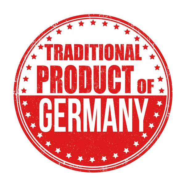 Traditional product of Germany stamp — Stock Vector