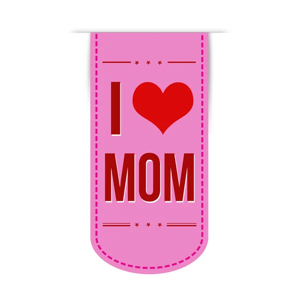 Αγαπώ μαμά Σχεδιασμός banner — Διανυσματικό Αρχείο