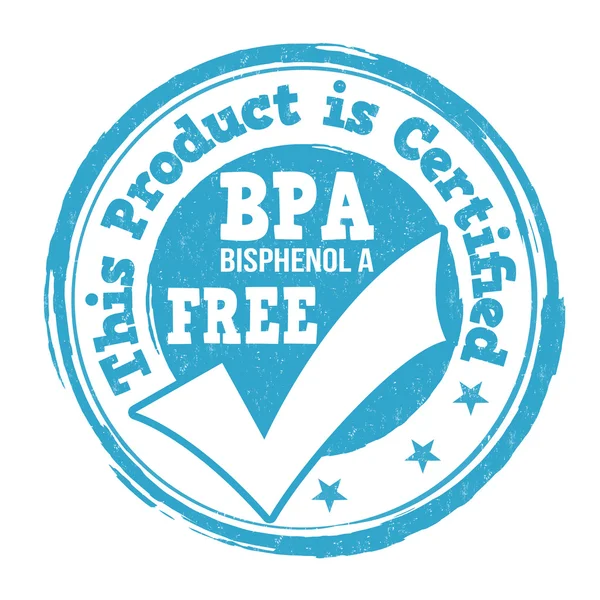 BPA bisfenol-a gratis stämpel — Stock vektor