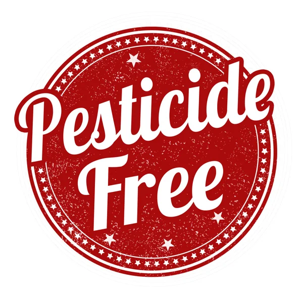Pestisit ücretsiz damga — Stok Vektör