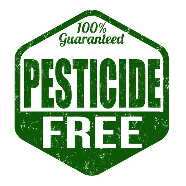 Pesticide free stamp — Stock Vector