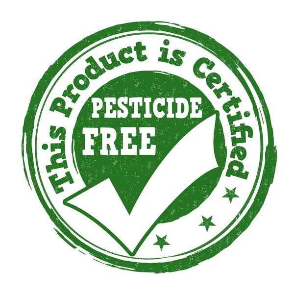 Pesticide free stamp — Stock Vector