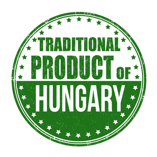 Tradiční produkt Maďarsko razítka — Stockový vektor