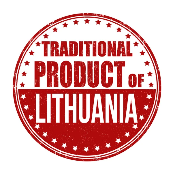 Sello producto tradicional de Lituania — Archivo Imágenes Vectoriales