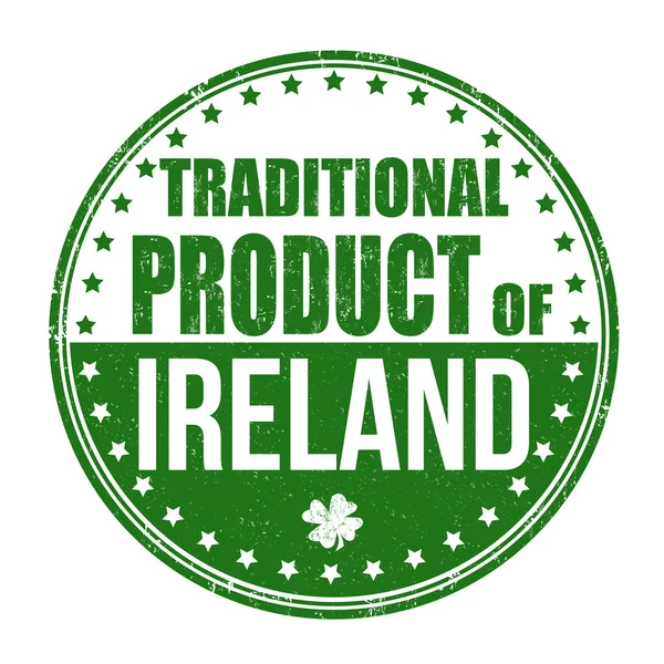 Produit traditionnel du timbre d'Irlande — Image vectorielle