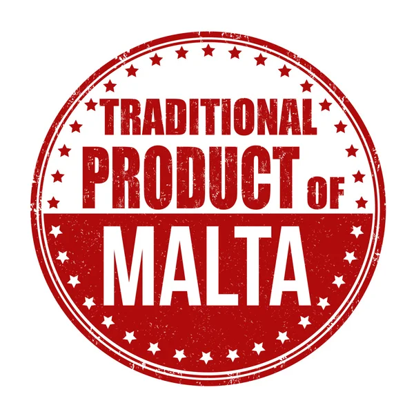 Traditionelles Produkt der Maltamarke — Stockvektor