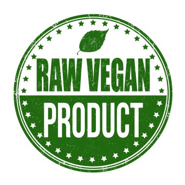 çiğ vegan ürün damgası