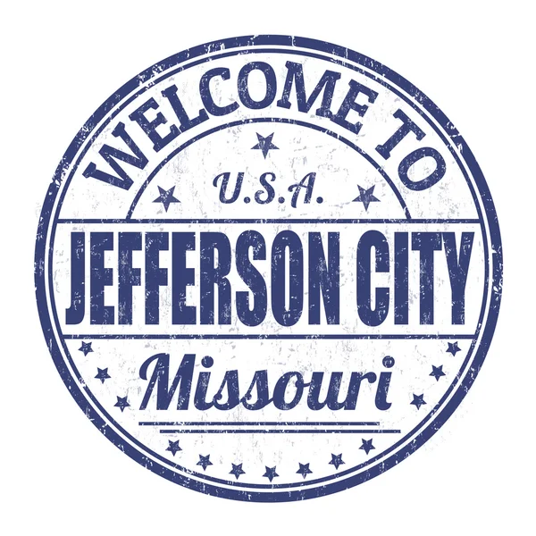 Bienvenue au timbre Jefferson City — Image vectorielle