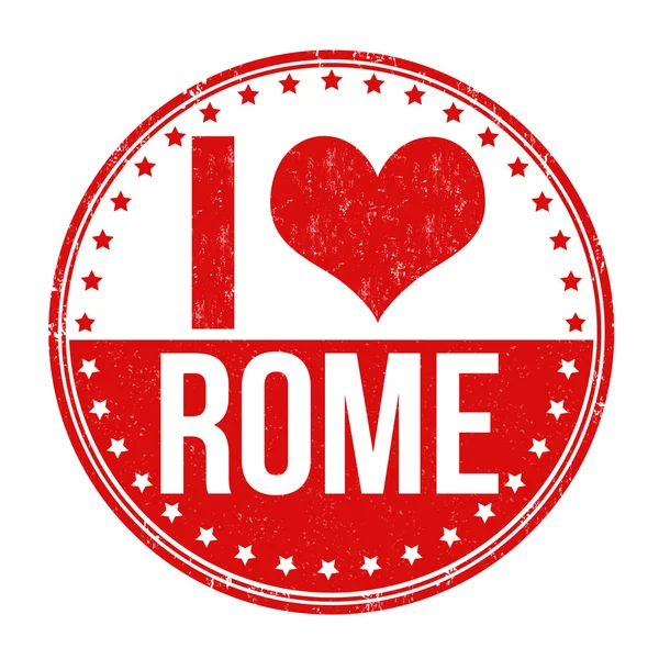 I love Rome stamp — Stock Vector