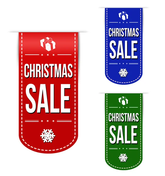 Jul försäljning banner designuppsättning — Stock vektor