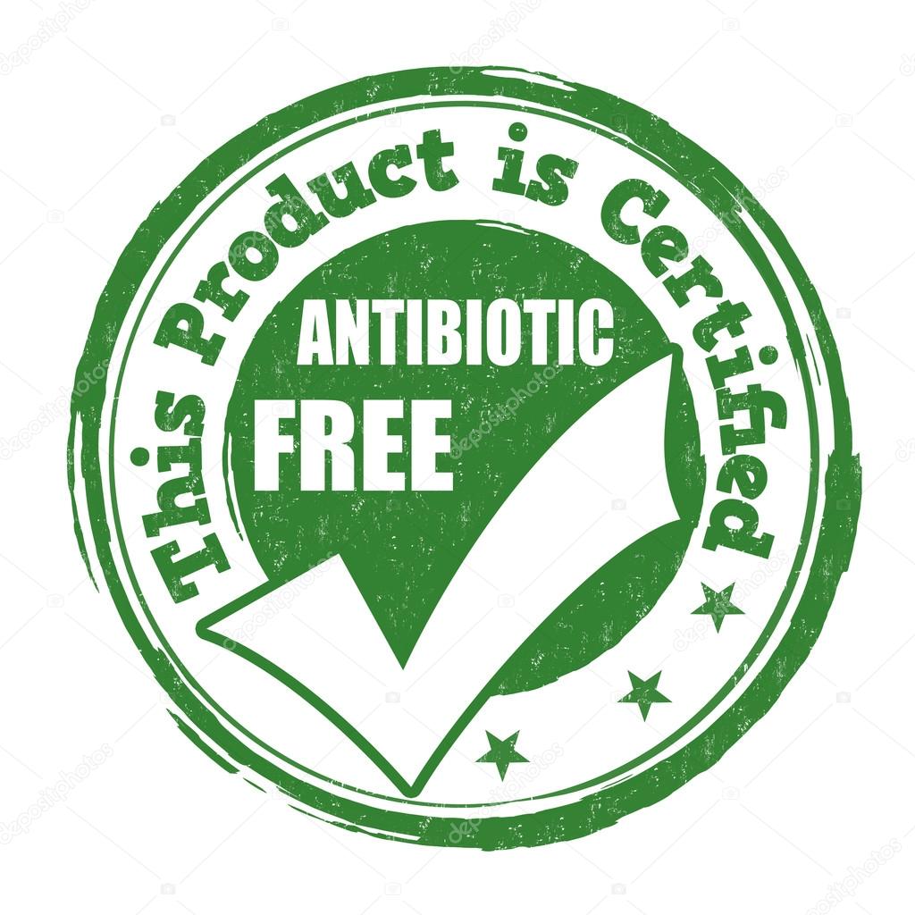 Antibiotic free stamp