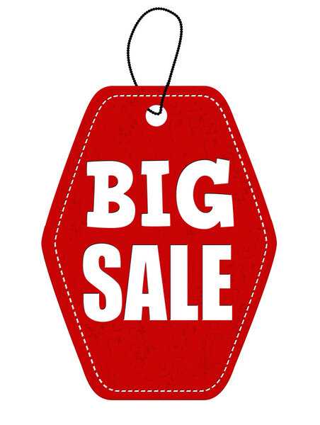 Большая продажа красной кожаной этикетки или ценника
