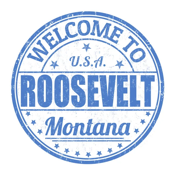 Bienvenido al sello Roosvelt — Vector de stock