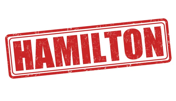 Carimbo Hamilton — Vetor de Stock