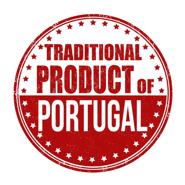 Traditional product of Portugal stamp — Stock Vector