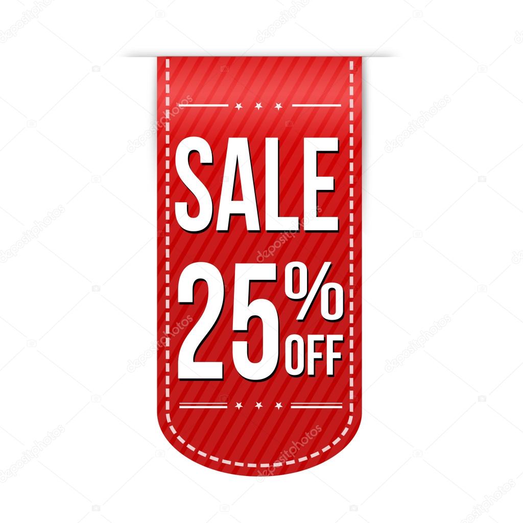 Sale 25 off banner design