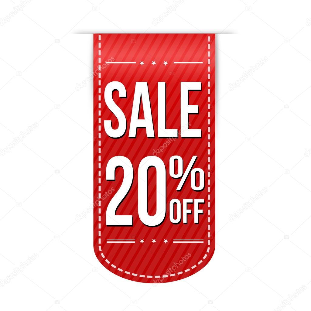 Sale 20 off banner design