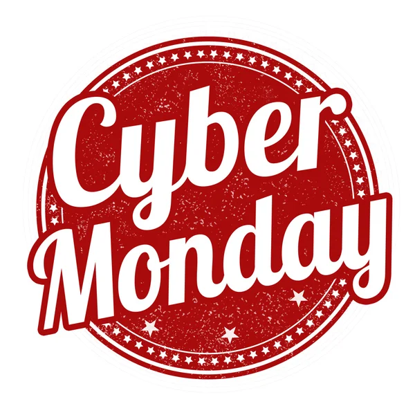 Cyber Δευτέρα σφραγίδα — Διανυσματικό Αρχείο