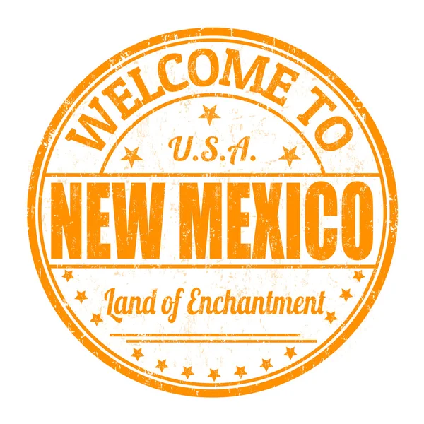 Välkommen till New Mexico stämpel — Stock vektor