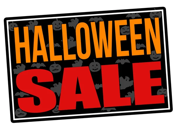 Halloween sale design template — Stock Vector