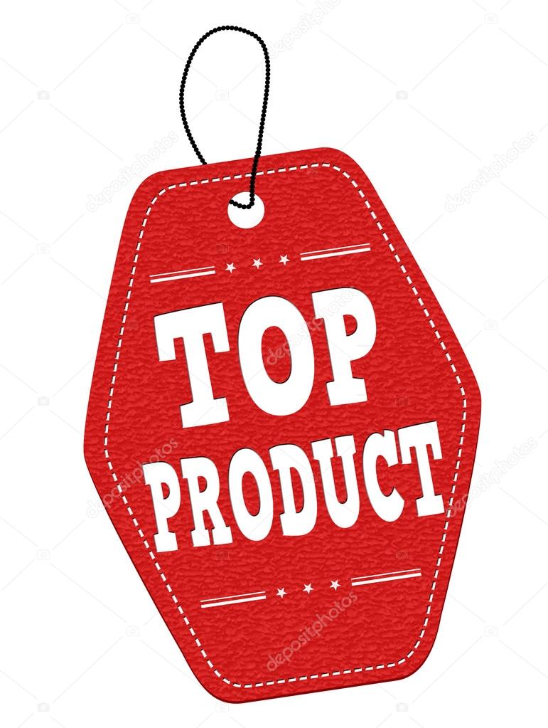 Top product  label or price tag