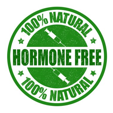 Hormone free stamp clipart