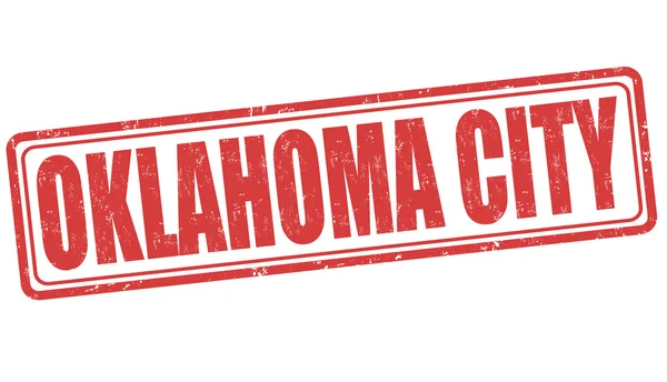 Oklahoma kaupungin leima — vektorikuva