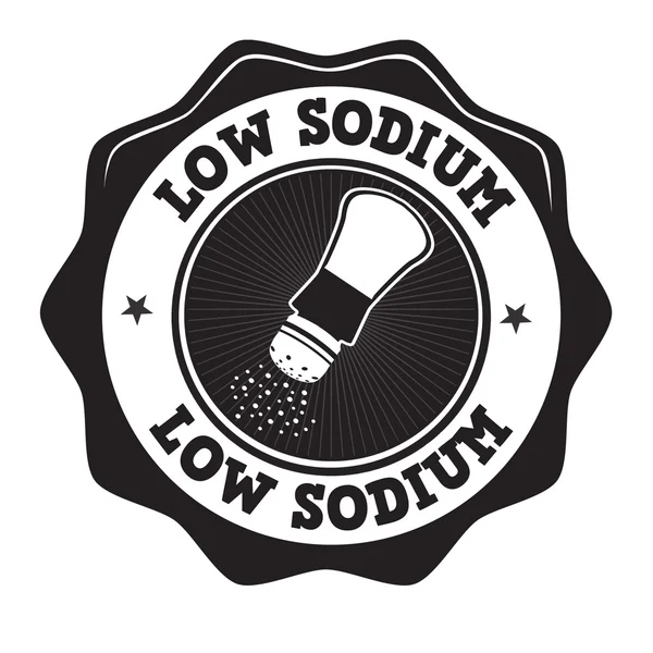 Étiquette ou timbre faible en sodium — Image vectorielle
