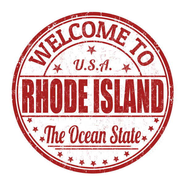 Welcome to Rhode Island stamp