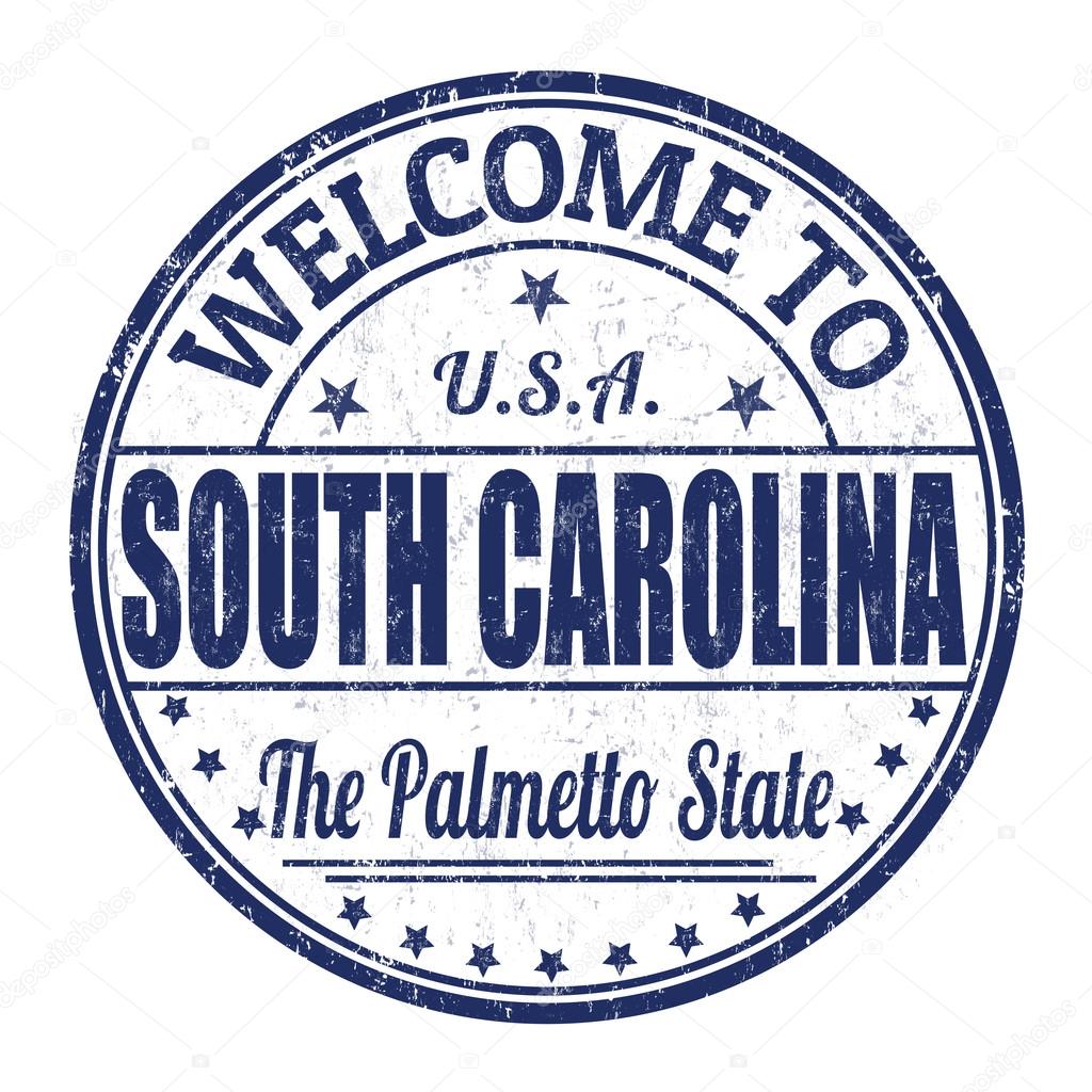 Welcome to South Carolina stamp