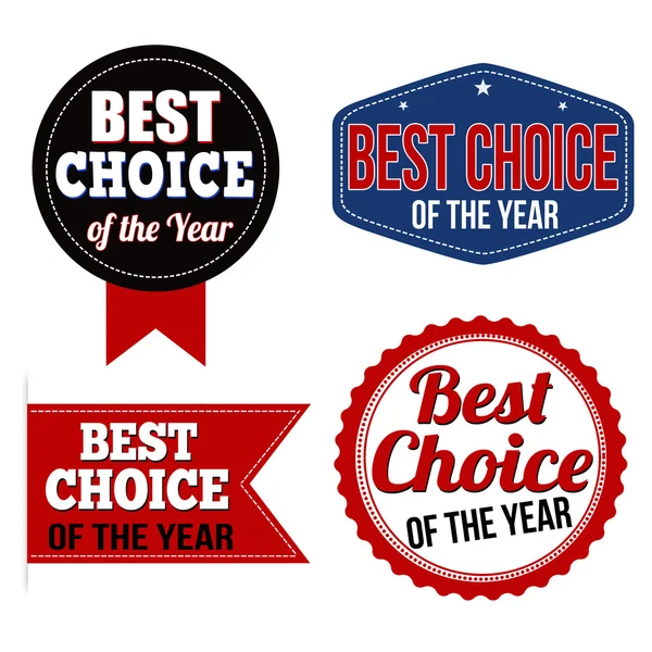 Best choice of the year label, sticker or stamps — Stock Vector