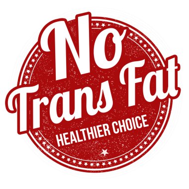 Hiçbir trans yağ damgası