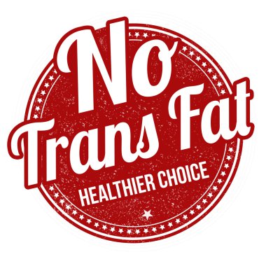 No trans fat stamp clipart