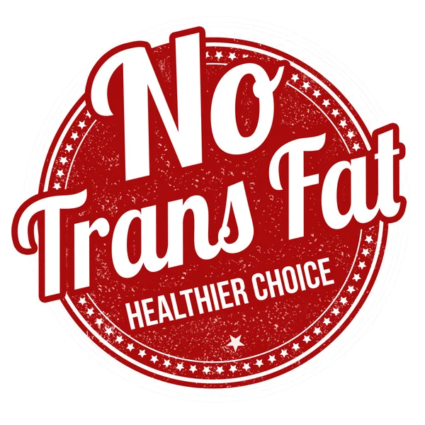 No trans fat stamp — Stock Vector
